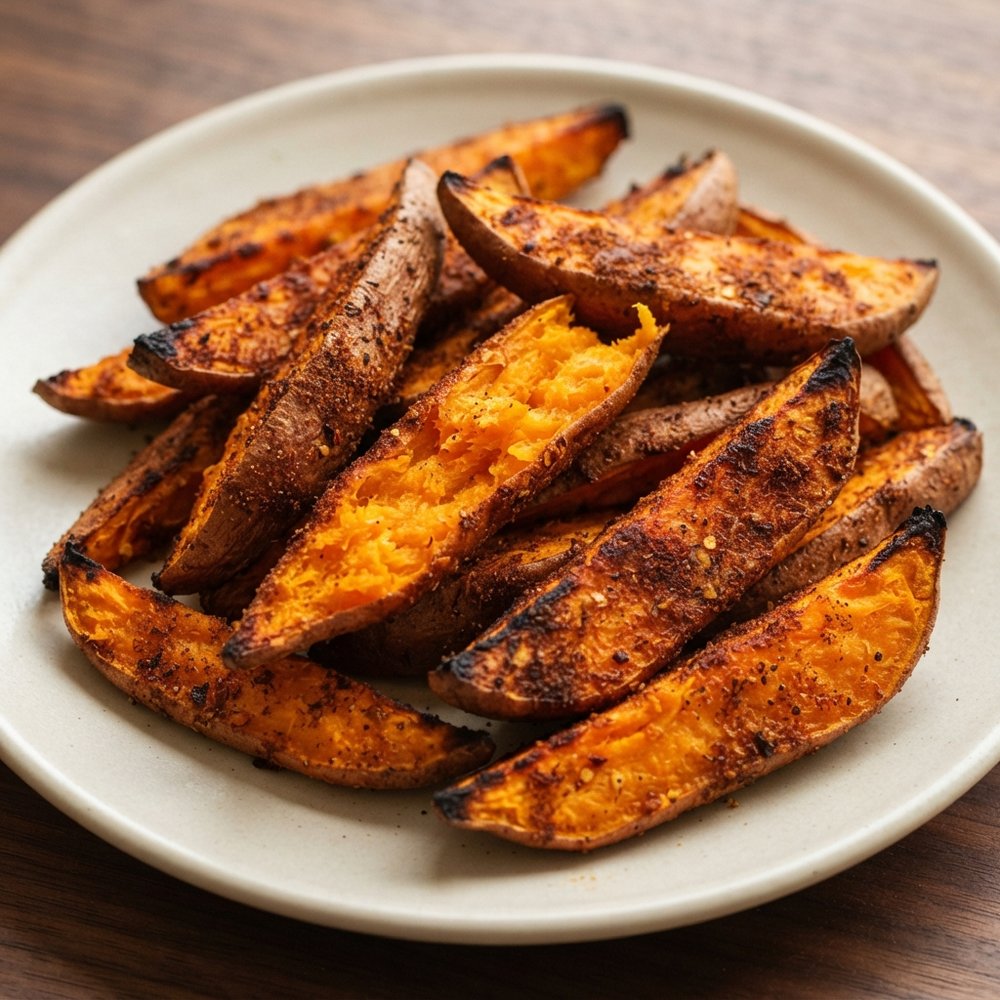 Spiced Sweet Potato Wedges