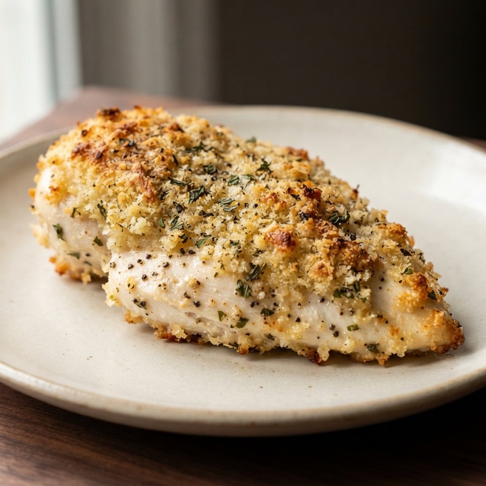 Lemon-Pepper Chicken with Parmesan Herb Crust