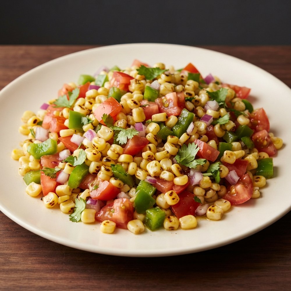 Charred Corn and Tomato Salad