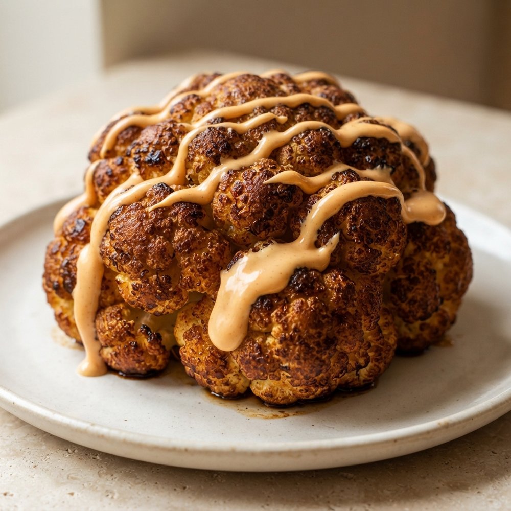 Whole Smoked Cauliflower