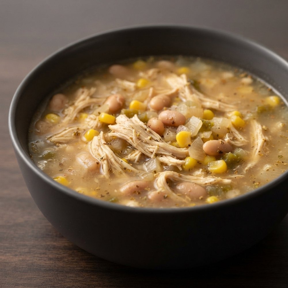 Slow Cooker Creamy White Chicken Chili