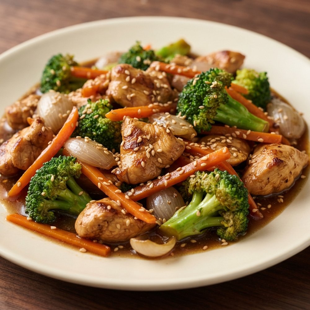 Broccoli and Sesame Chicken Stir-Fry