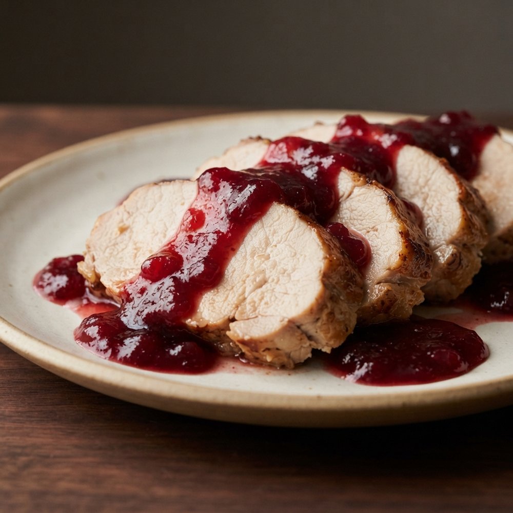 Crockpot Cranberry Pork Loin Roast