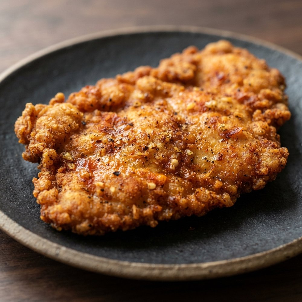 Garlicky Crispy Fried Chicken Cutlets