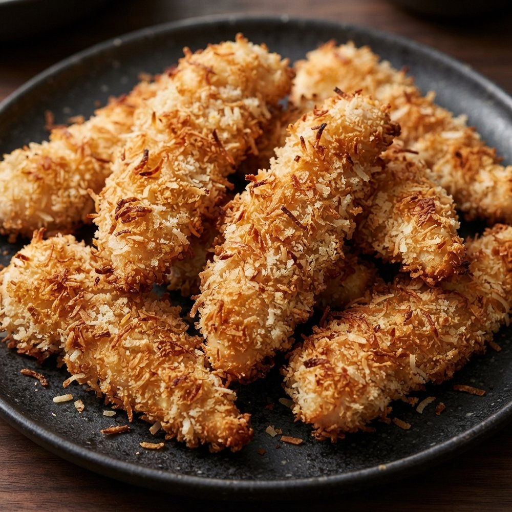 Air-Fried Coconut-Crusted Chicken Strips