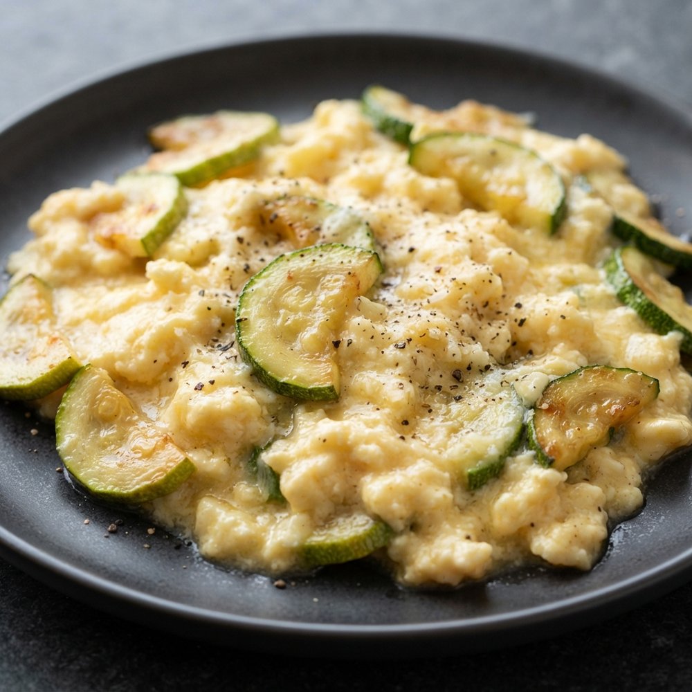 Zucchini-Parmesan Scrambled Eggs