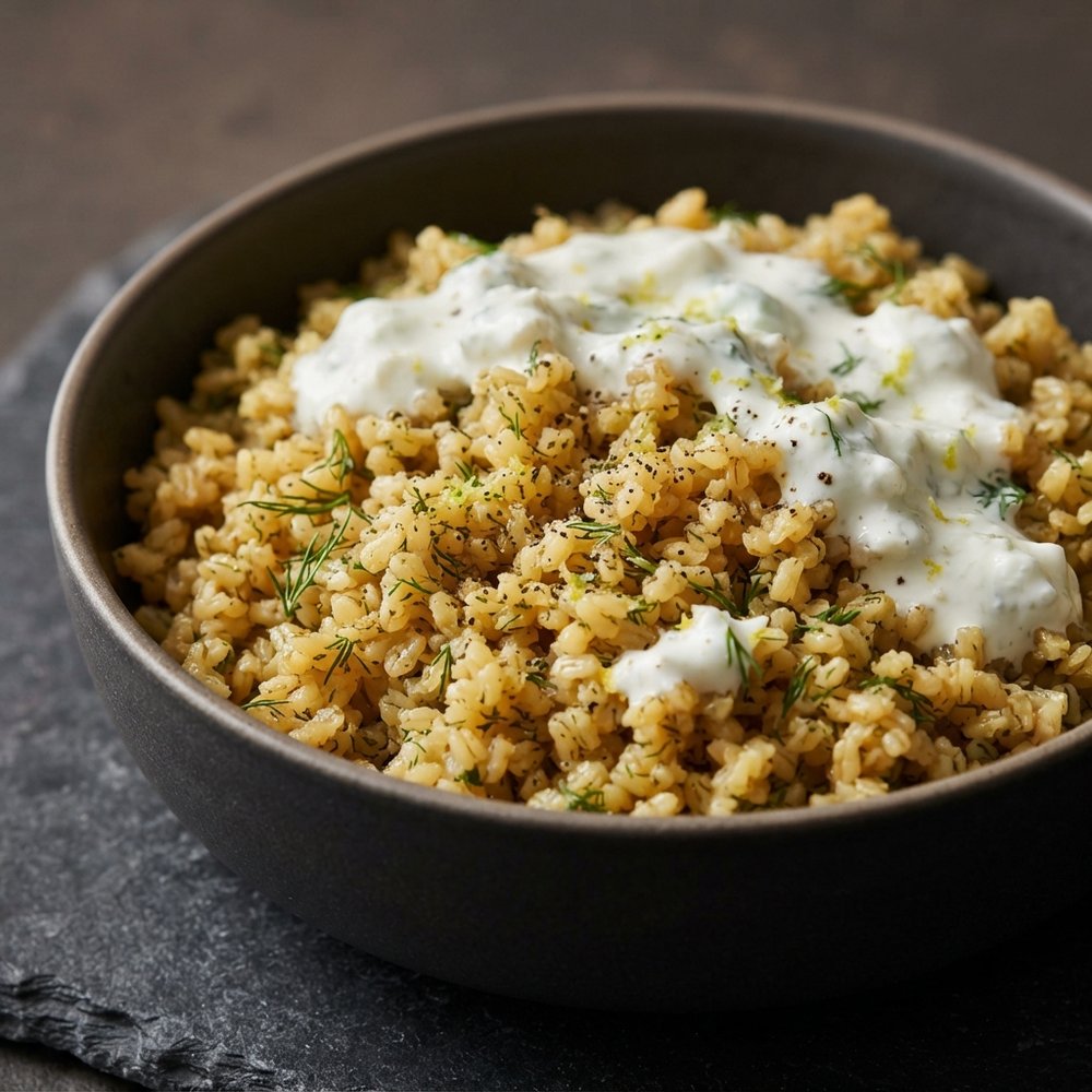 Bulgur Pilaf with Lemon and Fresh Dill