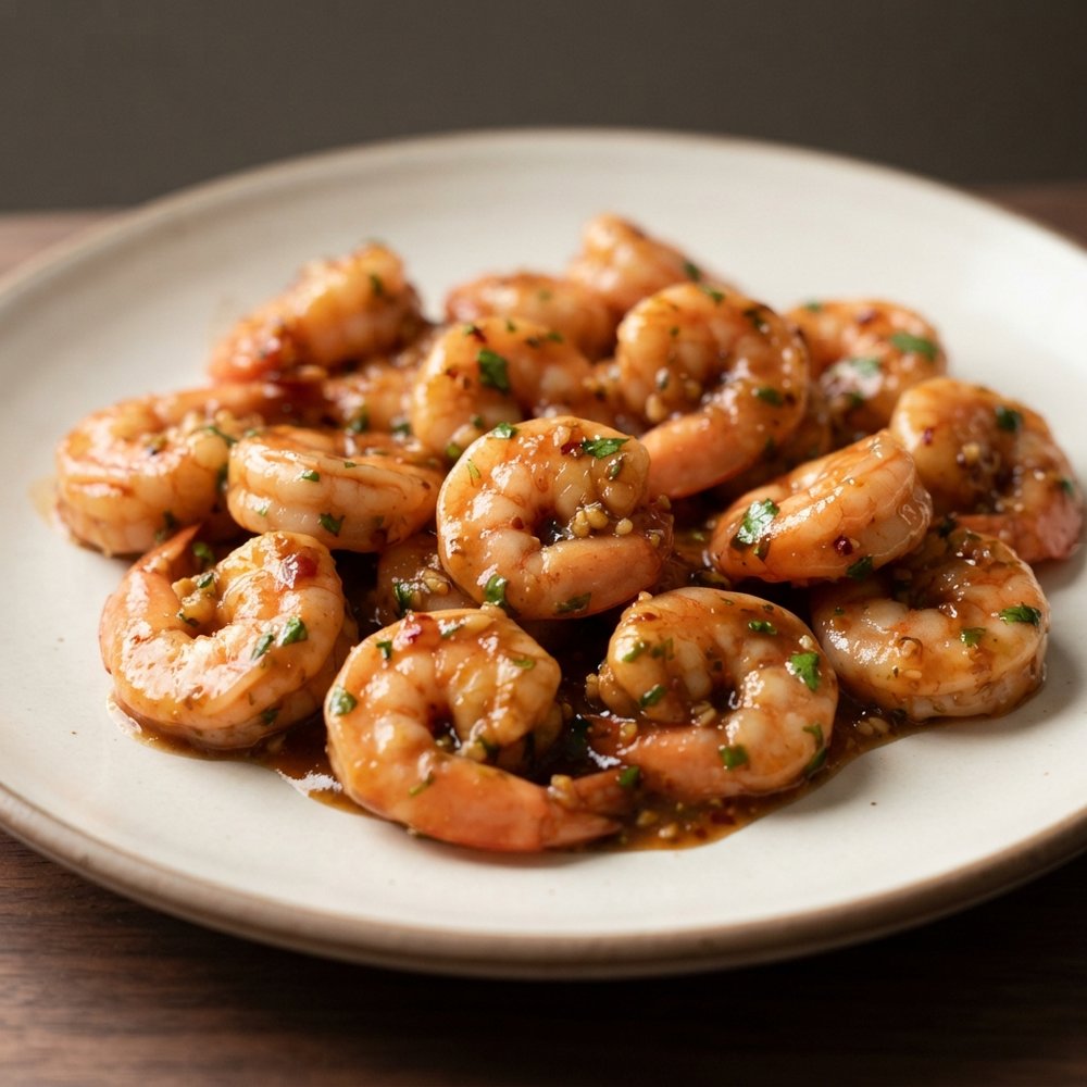 Garlic-Chili Shrimp with Hoisin