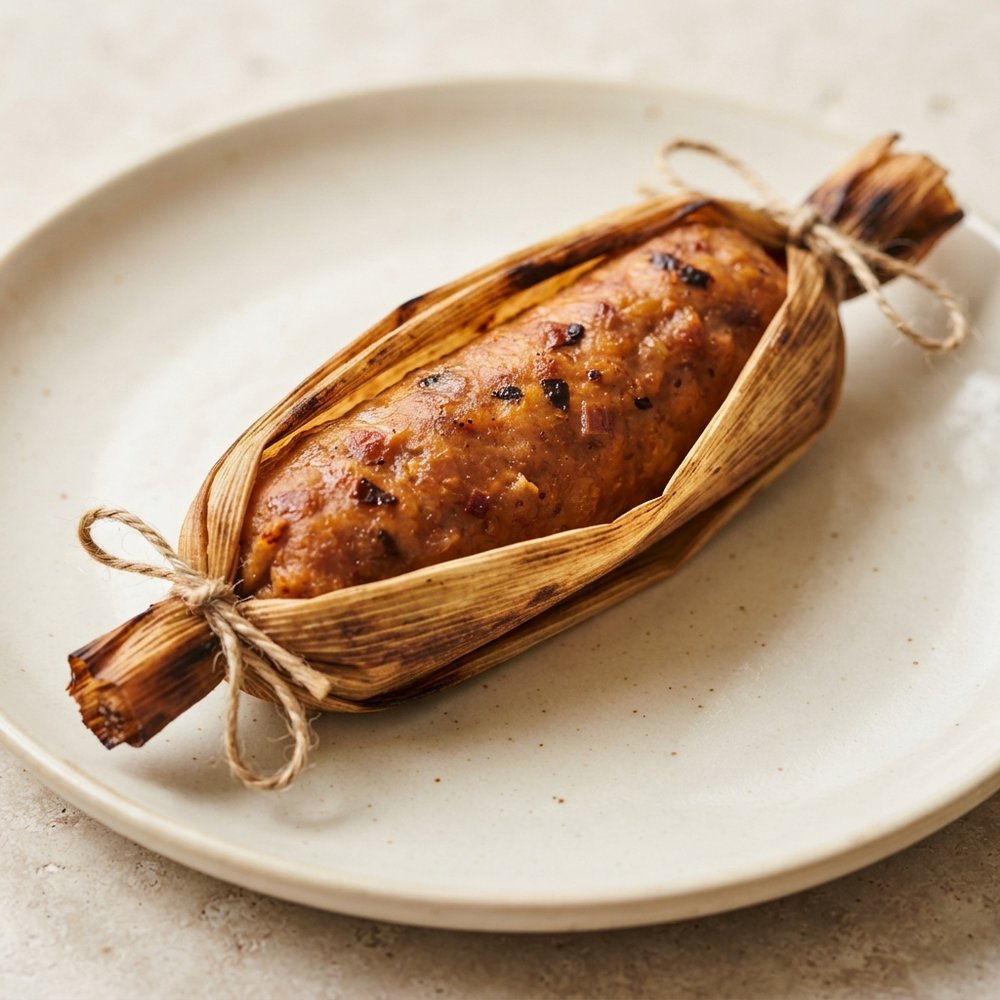 Chipotle-Rhubarb Pork Sausages