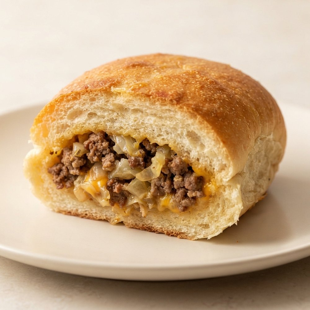 Beef and Cabbage Stuffed Rolls (Krautburger Style)