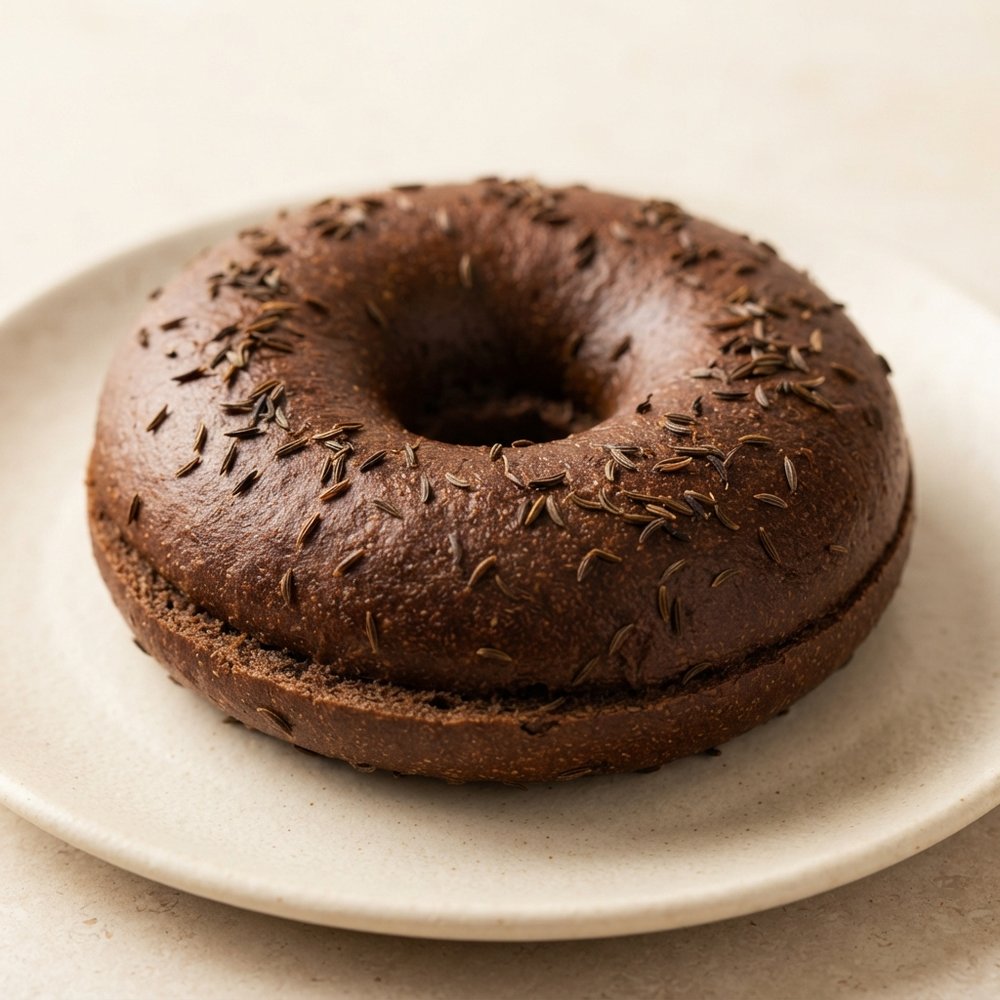 Dark Rye Pumpernickel Bagels