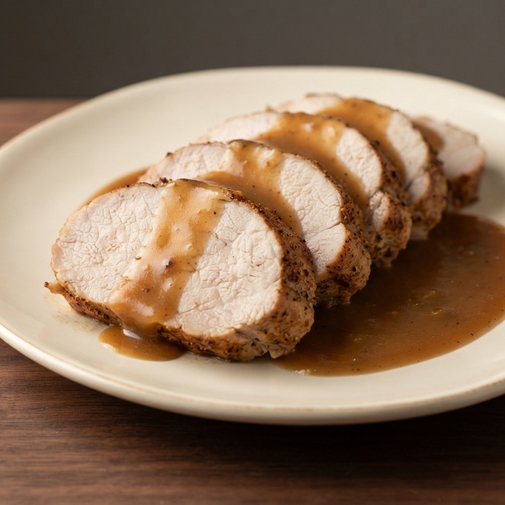 Oven-Roasted Pork Loin with Pan Sauce