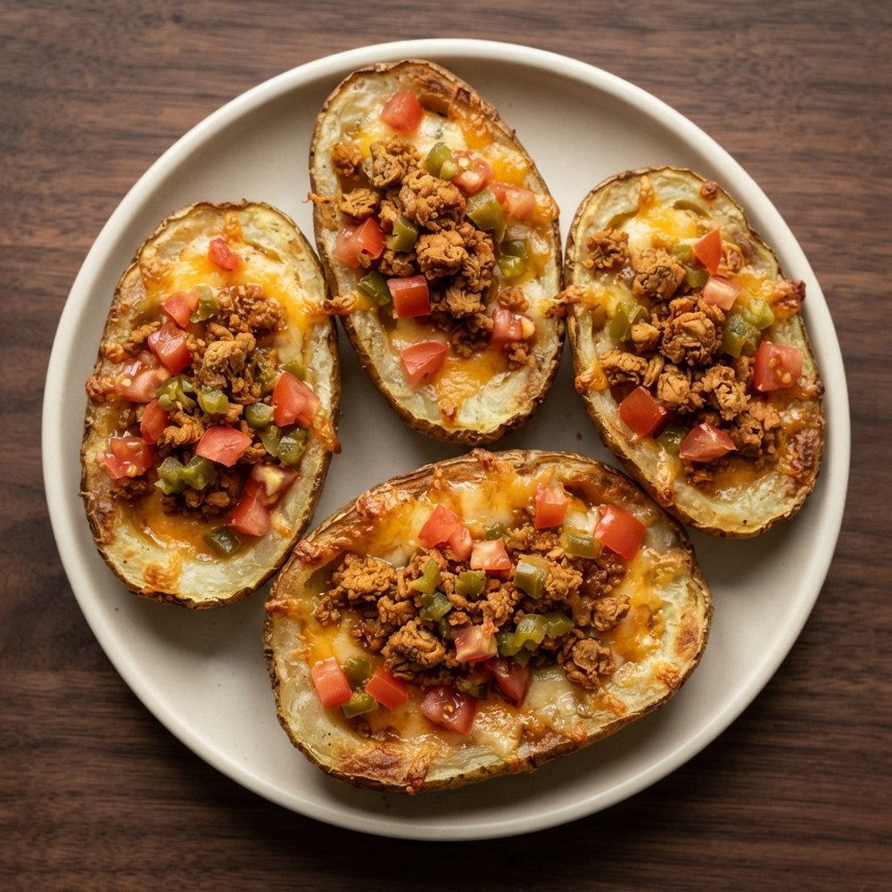 Vegan Air Fryer Potato Skins