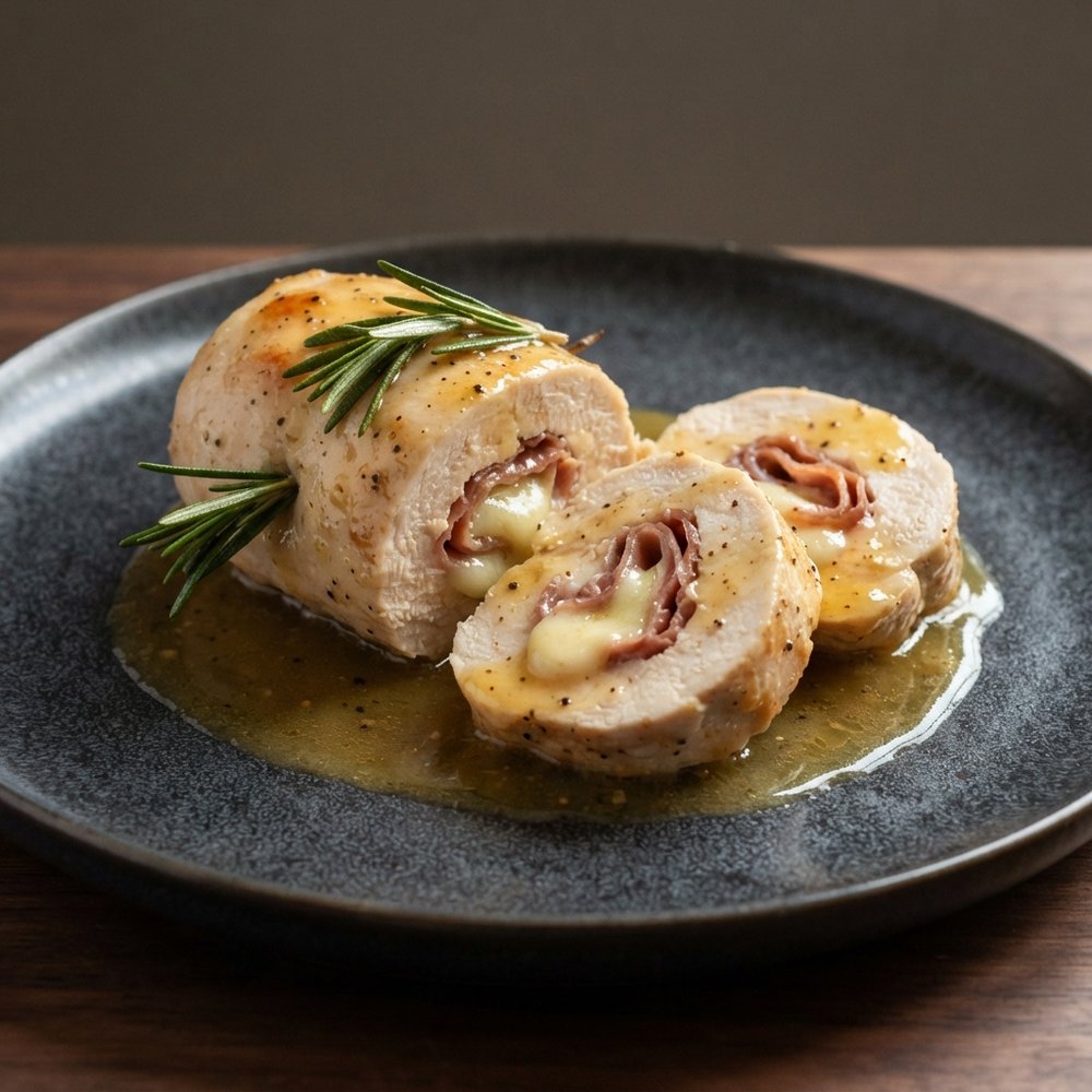 Rosemary-Infused Chicken with Prosciutto and Fontina