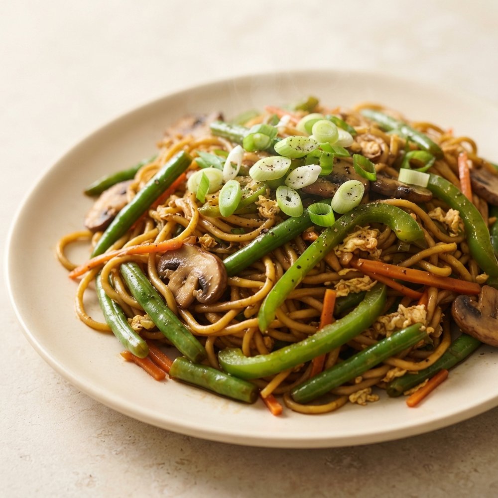 Chinese-Style Vegetable Fried Noodles