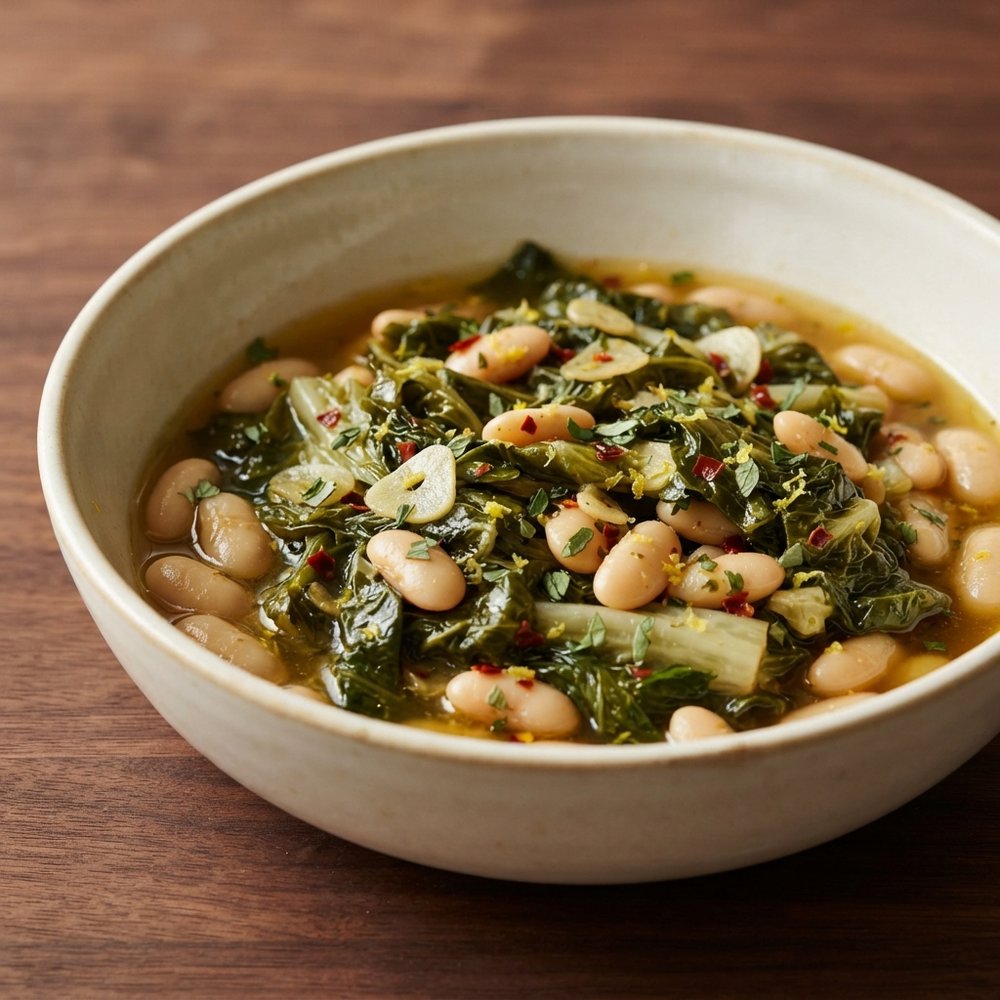 Chef John's Greens with Cannellini Beans