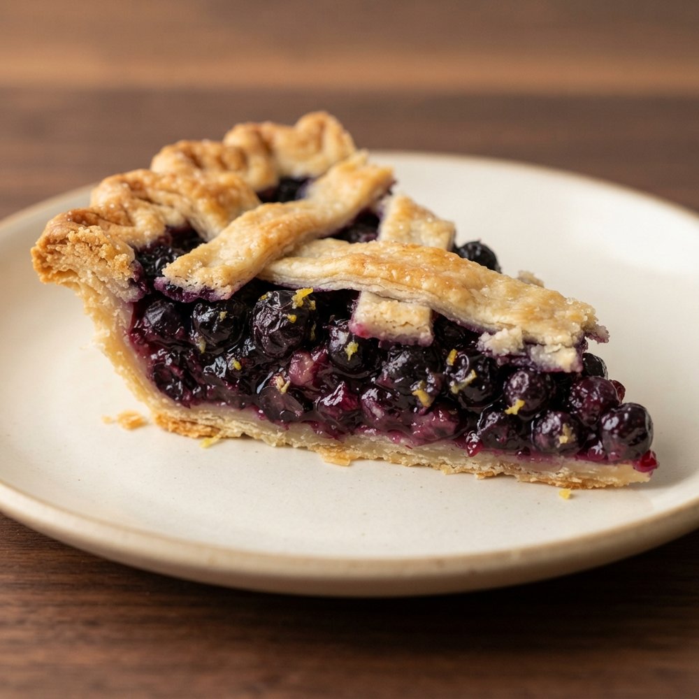 Preserved Lemon Blueberry Pie