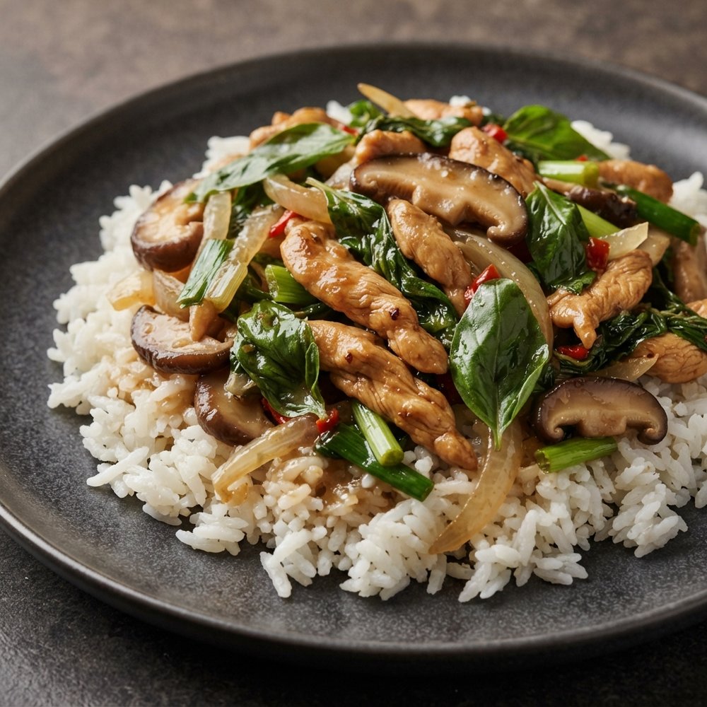Basil Chicken Thai Stir-Fry