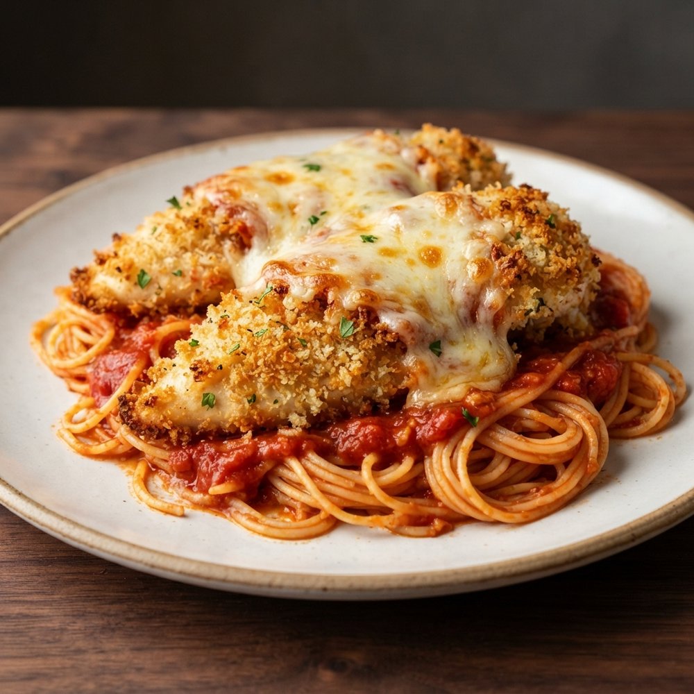 My Parmesan-Crusted Chicken with Marinara