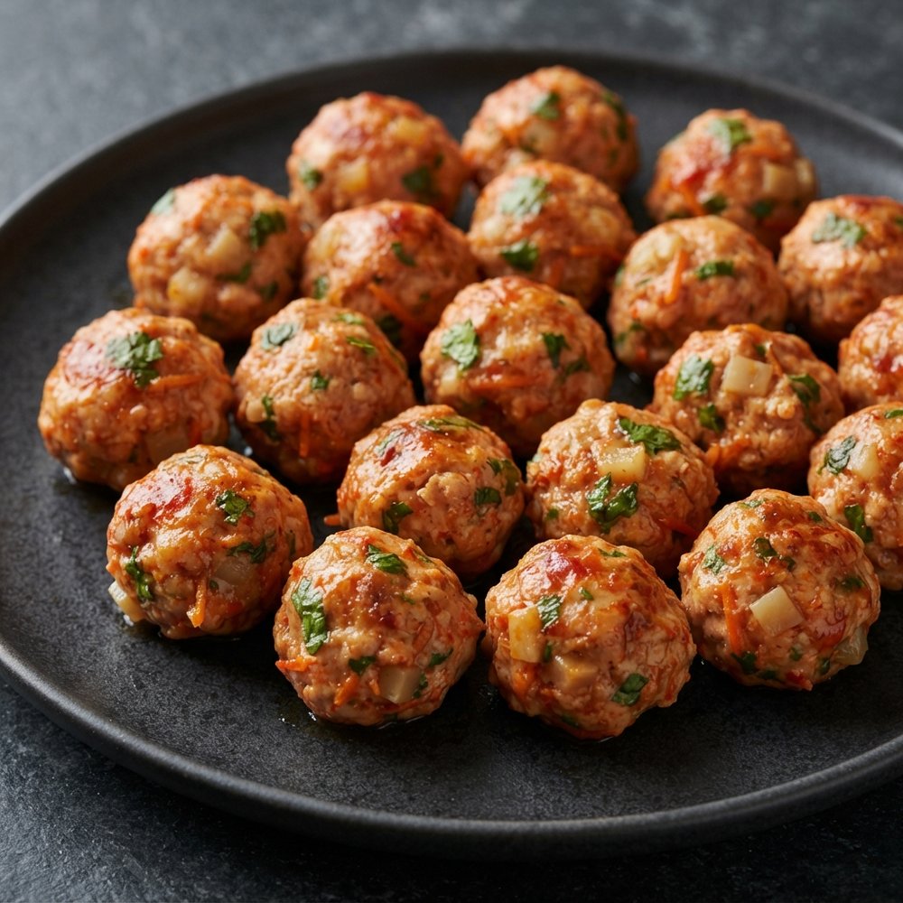 Sriracha Chicken Meatballs