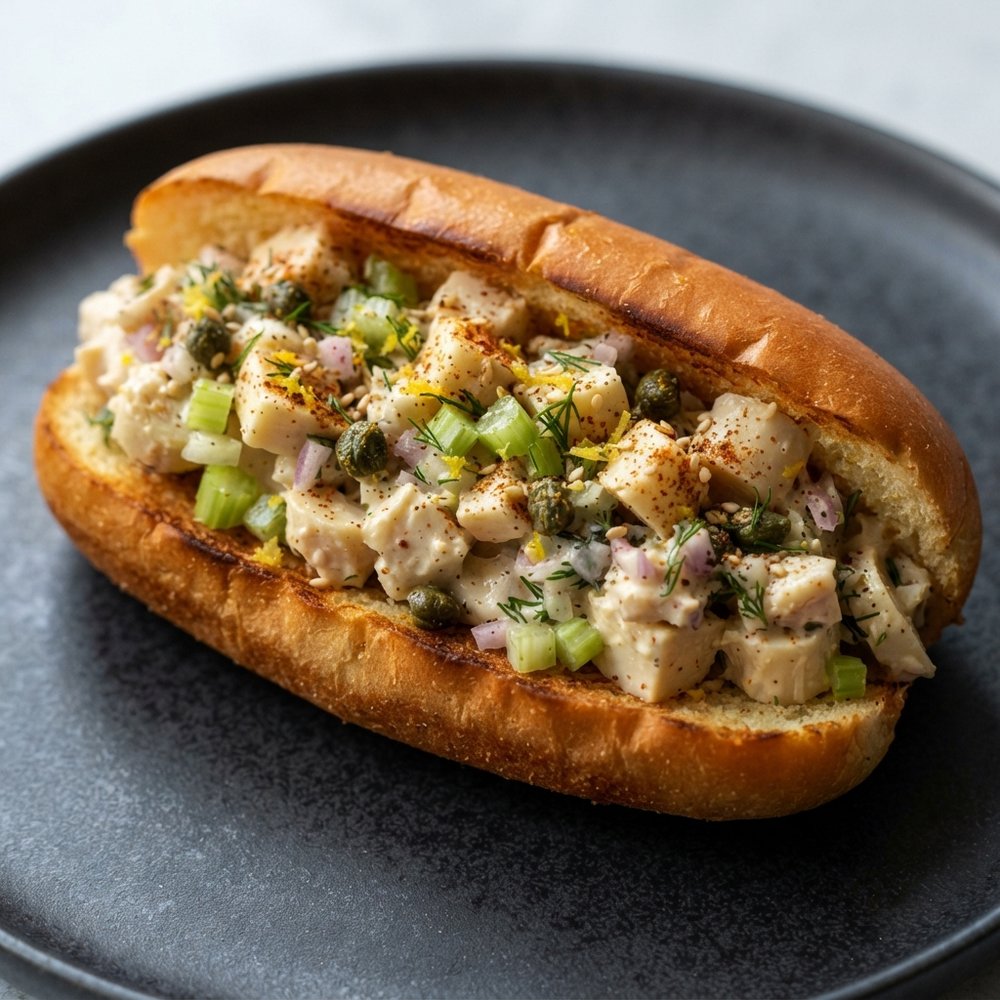 Plant-Based “Lobster” Rolls with Hearts of Palm