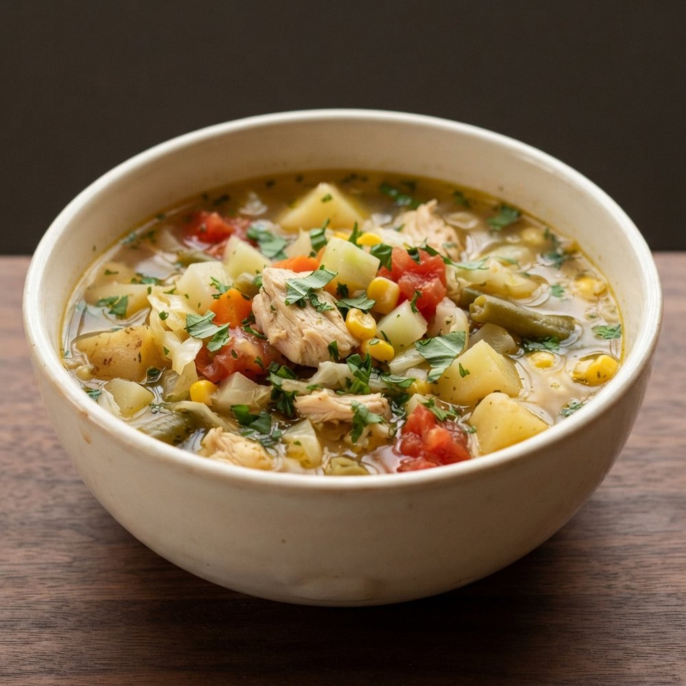 Grandpa’s Hearty Garden Chicken Soup