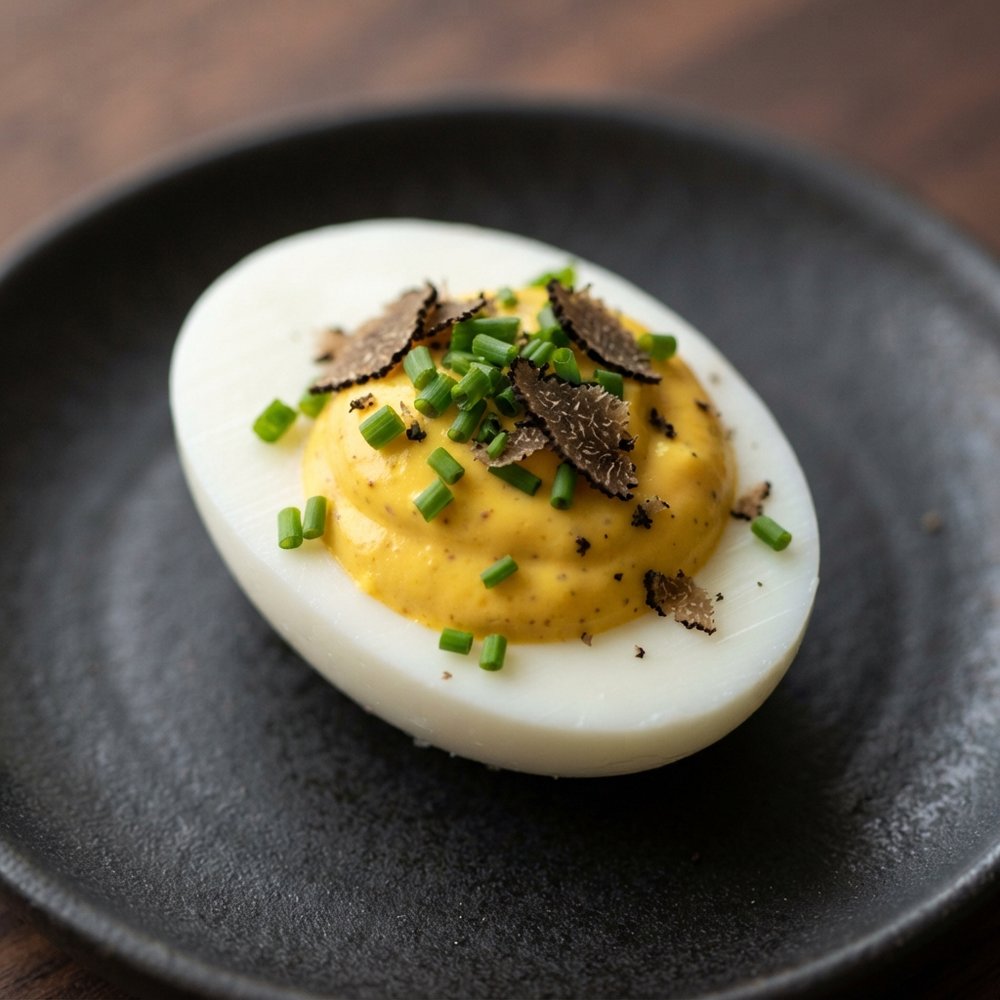 Gourmet Truffled Deviled Eggs