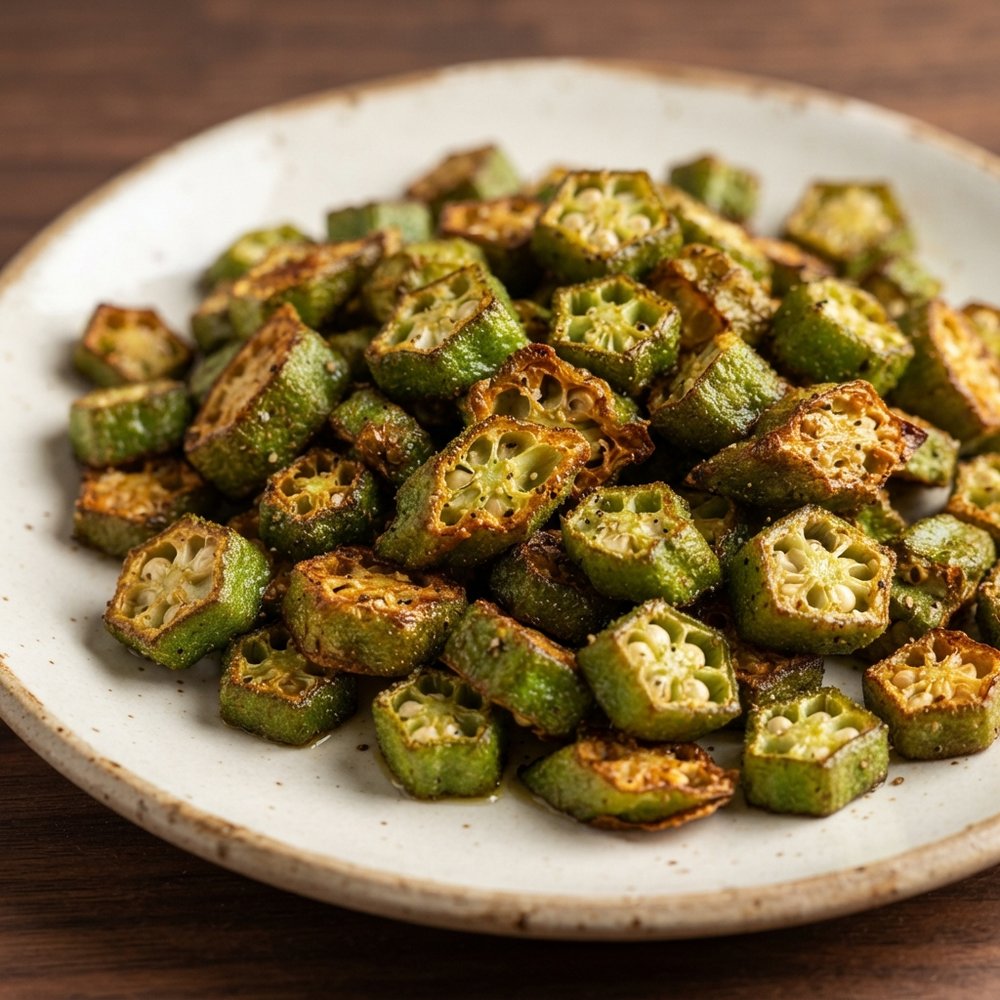 Crispy Air-Fried Okra
