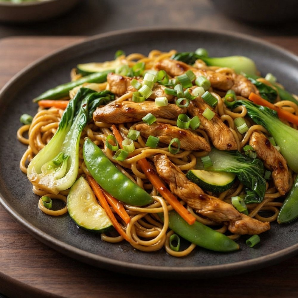Chow Mein with Chicken and Vegetables