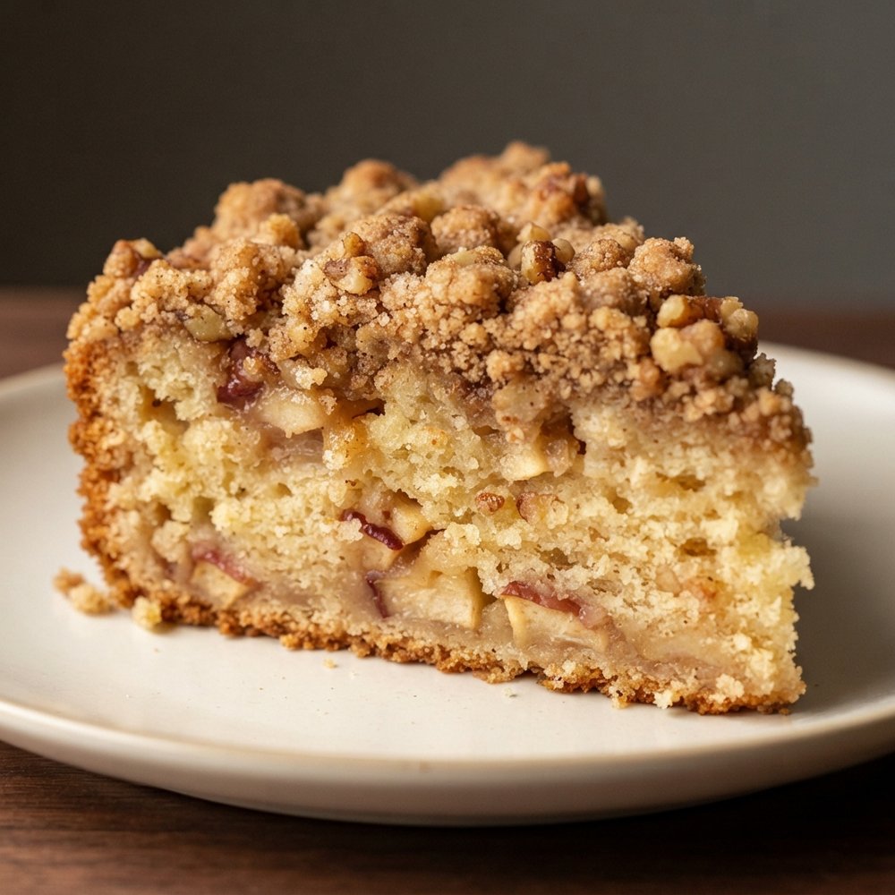 Cinnamon Walnut Apple Crumb Coffee Cake