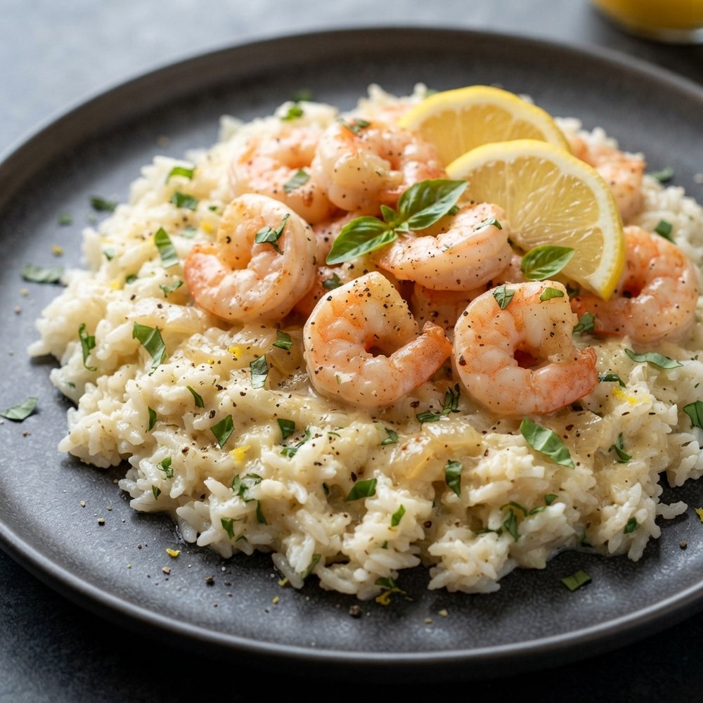 Skillet Shrimp with Jasmine Rice