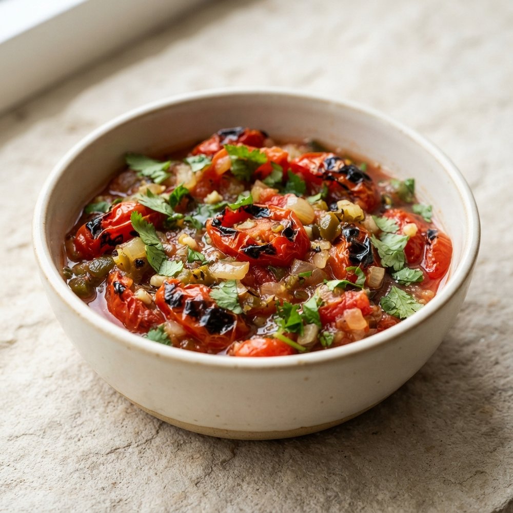 Charred Roma Tomato Salsa