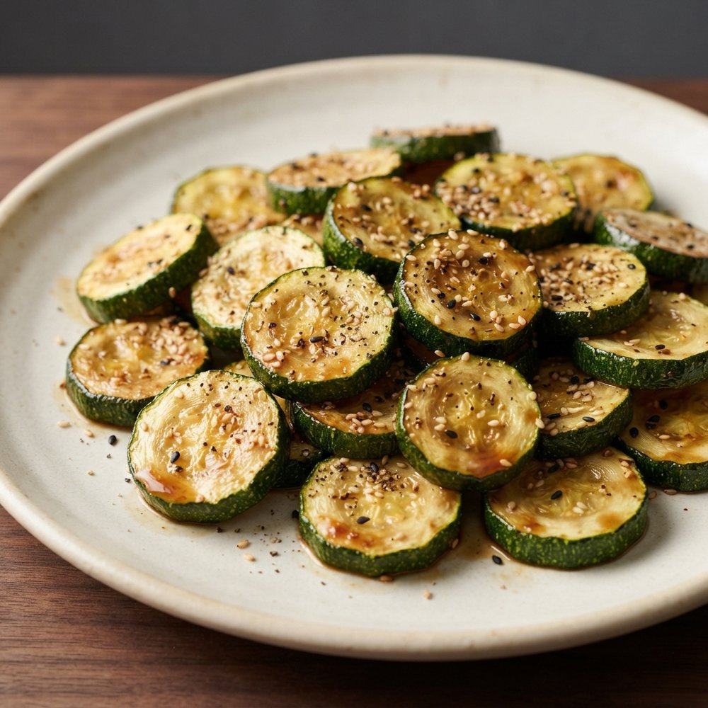 Soy-Sesame Zucchini Bites