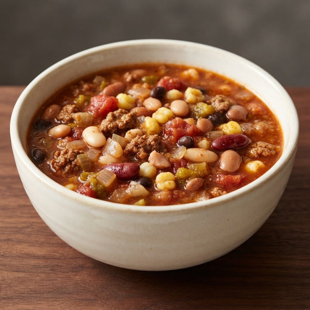Crockpot Taco Bean Soup