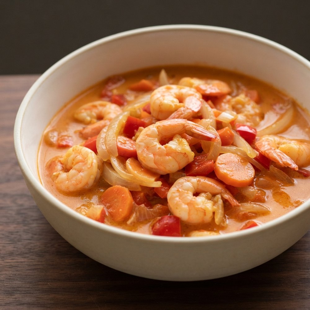 Red Curry Shrimp with Coconut and Vegetables