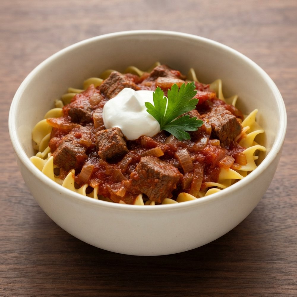 Smoked Paprika Goulash for the Slow Cooker