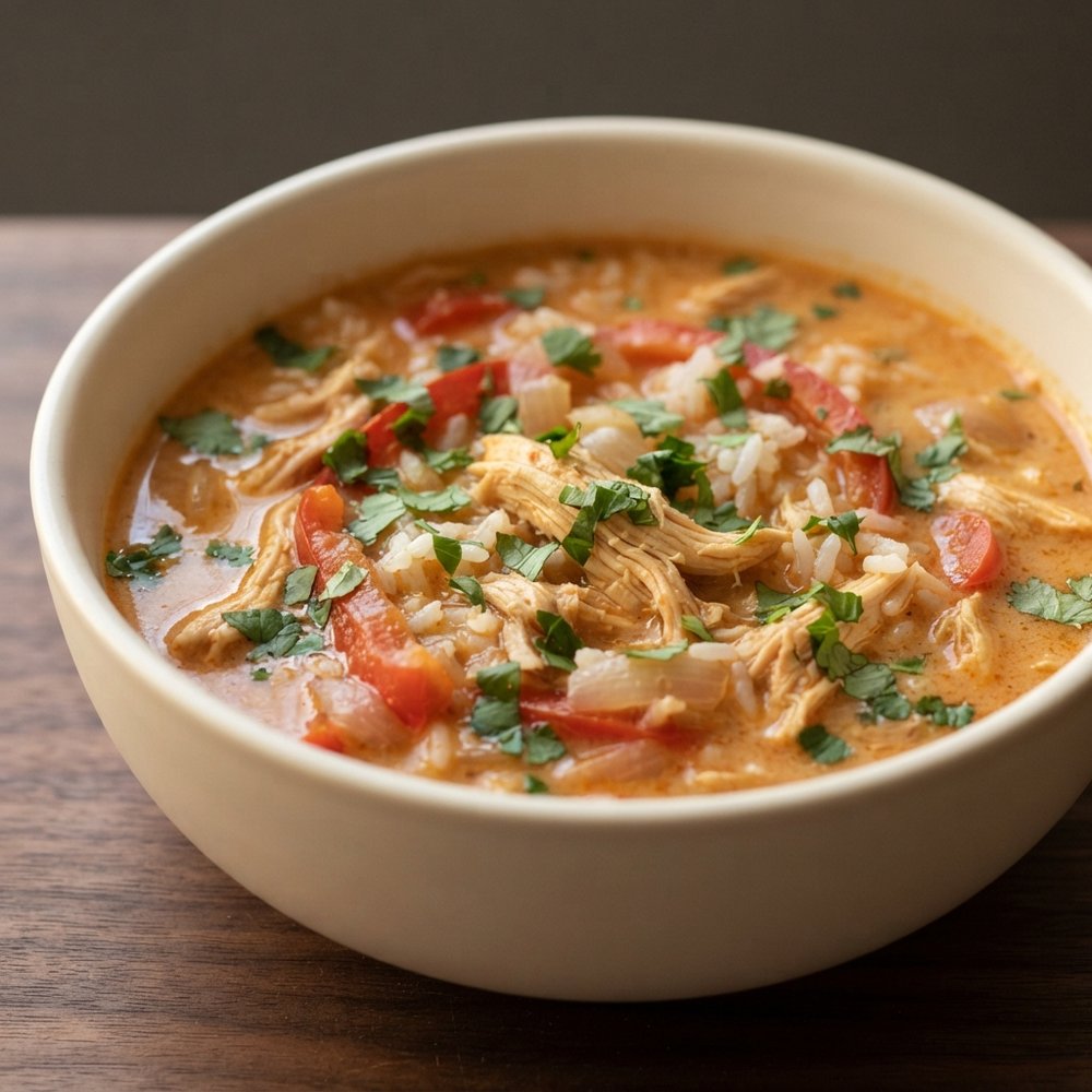 Red Curry Chicken Coconut Soup