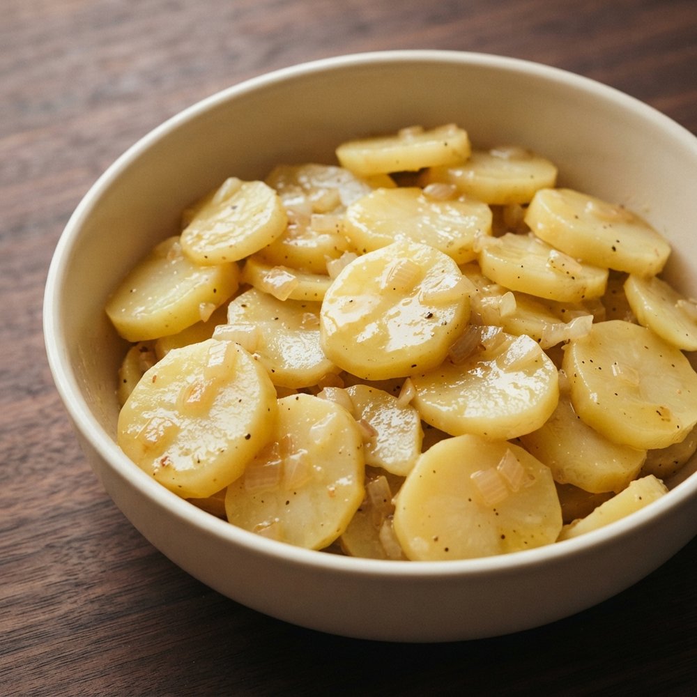 Schwabischer Kartoffelsalat (German Potato Salad - Swabian-Style)
