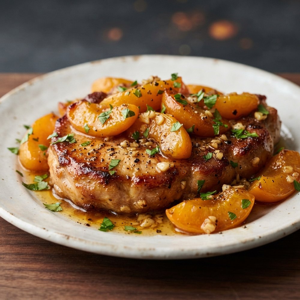 Apricot-Honey Glazed Pork Chops