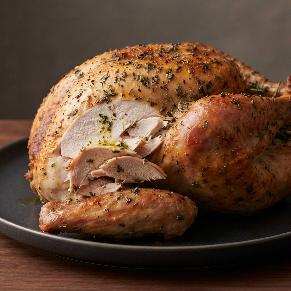 Simple Herb-Rubbed Roast Turkey