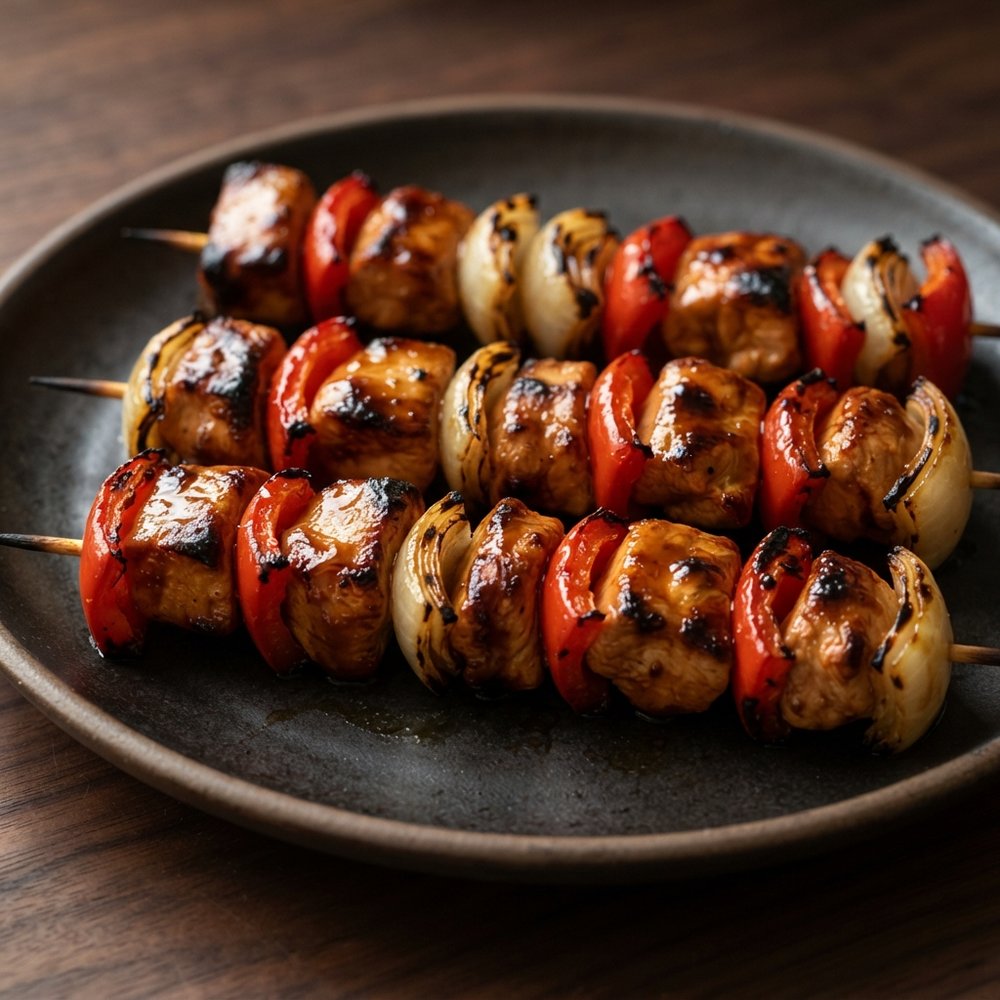 Honey-Soy Chicken Skewers