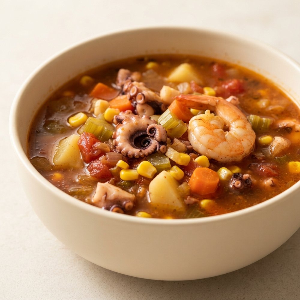 Shrimp and Octopus Soup (Caldo de Camaron y Pulpo)