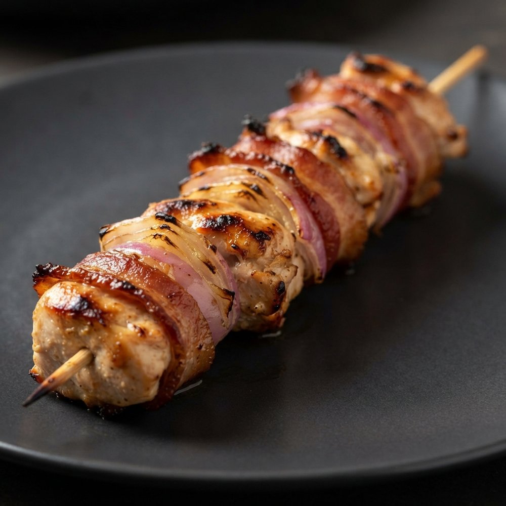 Grilled Chicken, Bacon, and Ranch Kabobs