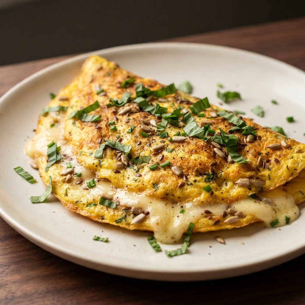 Cheese Omelette with Herbs