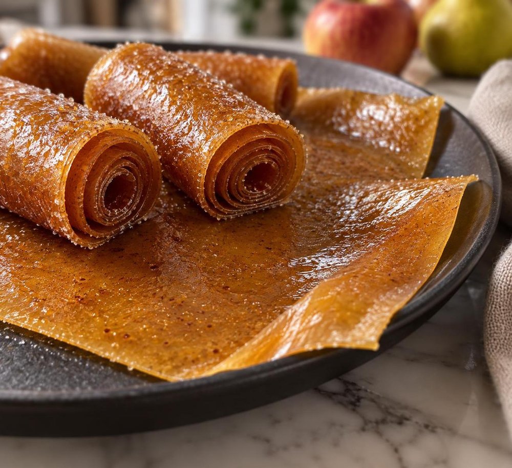 Homemade Apple-Pear Fruit Leather