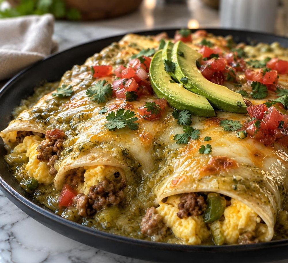 Morning Cream Enchiladas
