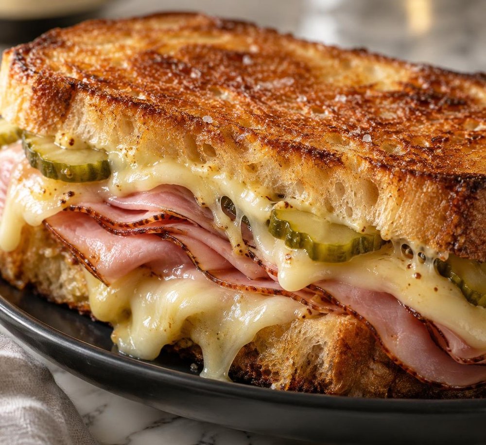 Air-Fryer Ham and Swiss Melt