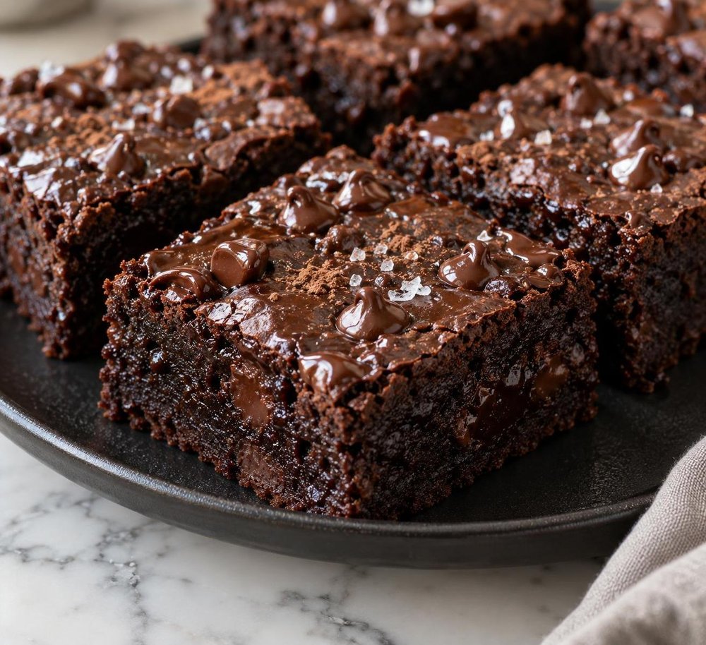 Avocado and Black Bean Fudge Brownies