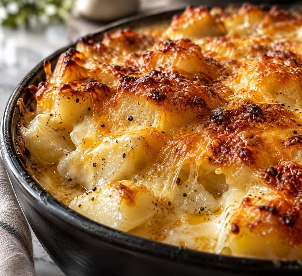 Steakhouse-Style Potatoes au Gratin