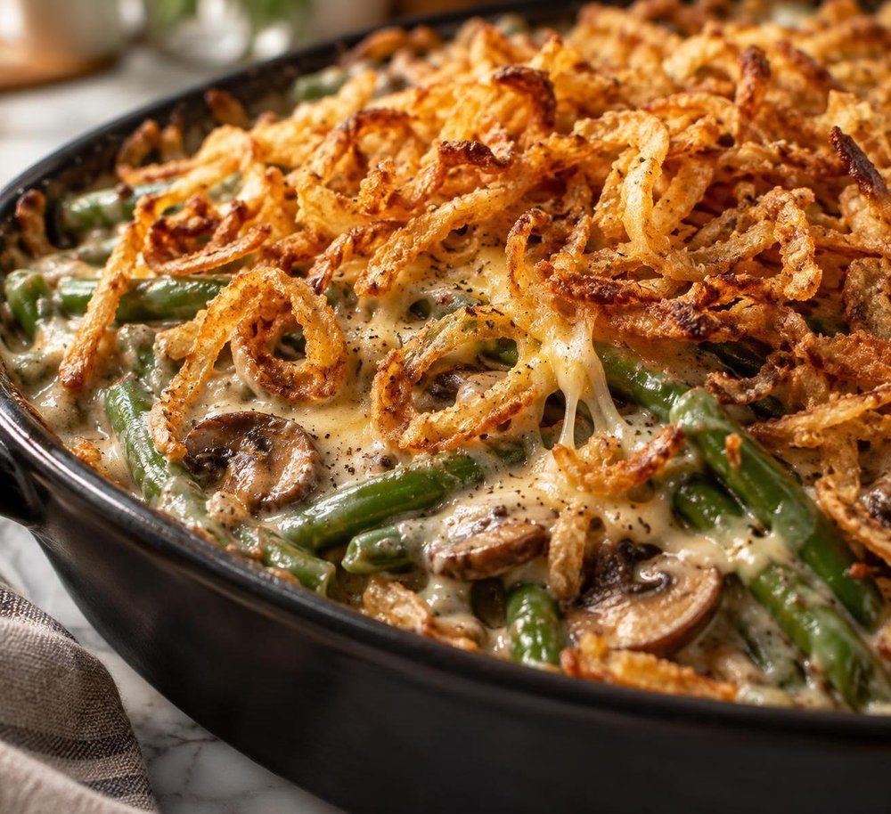 Green Bean Casserole with Frozen Green Beans